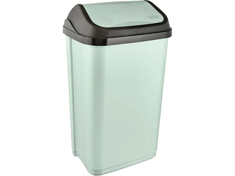 keeeper Abfalleimer Swantje 50 l, Schwingdeckel, soft green