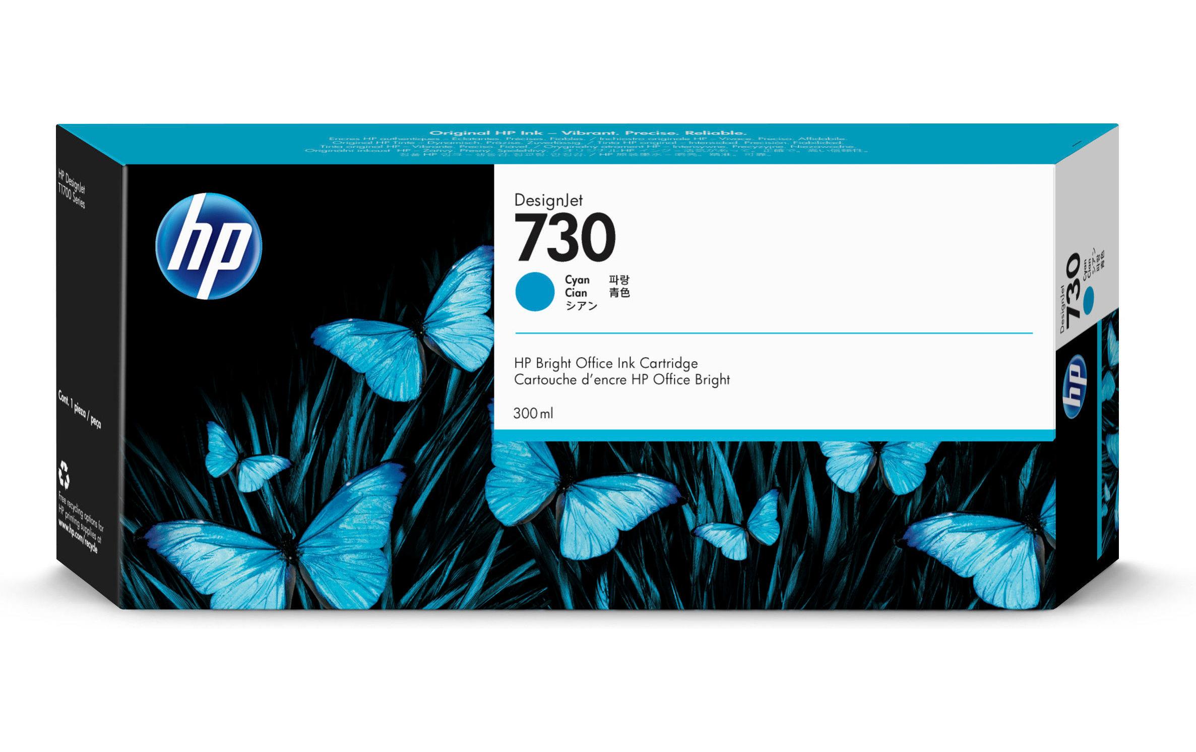 HP Tinte Nr. 730 (P2V68A) Cyan