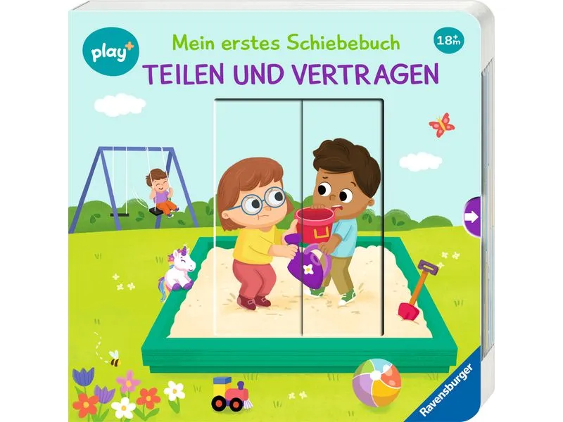 play+ Mein erstes Schiebebuch: Teilen und vertragen