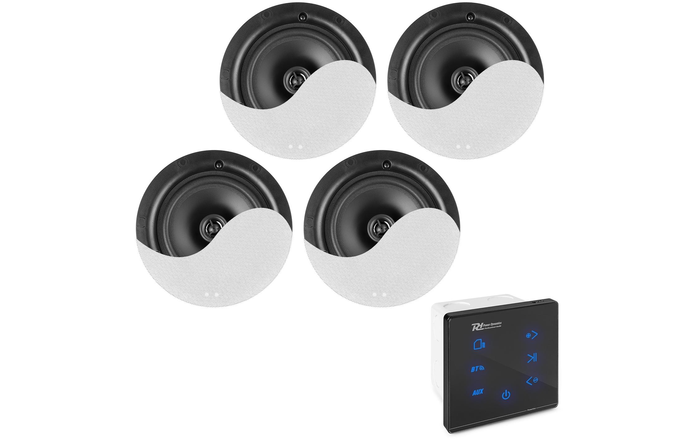 Power Dynamics Deckenlautsprecher Powerline A100B 4er-Set Power Dynamics Deckenlautsprecher Powerline A100B 4er-Set