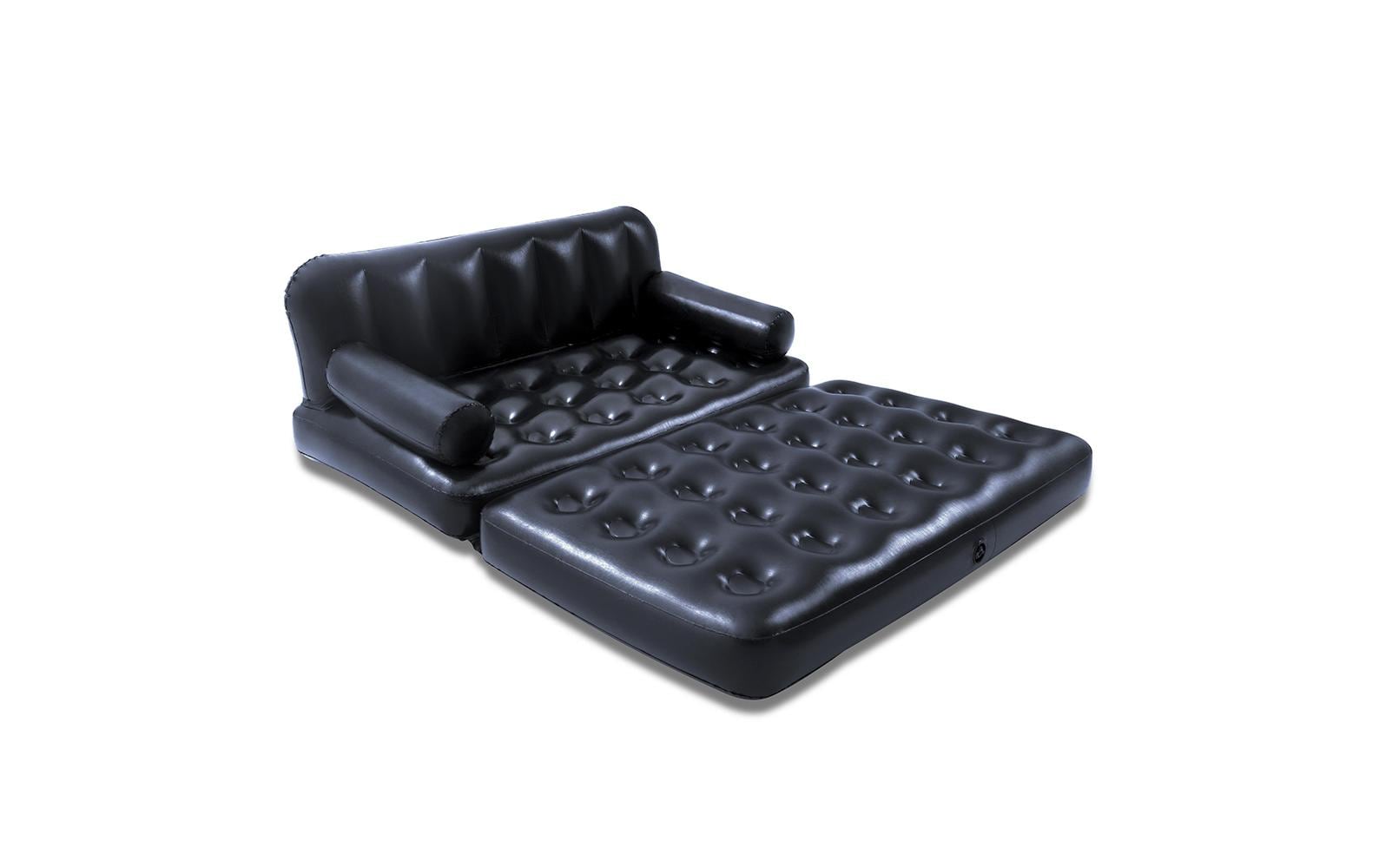 Bestway Aufblasbares Sofa Multi-Max, 5 in 1 Schwarz, 188 x 152 cm