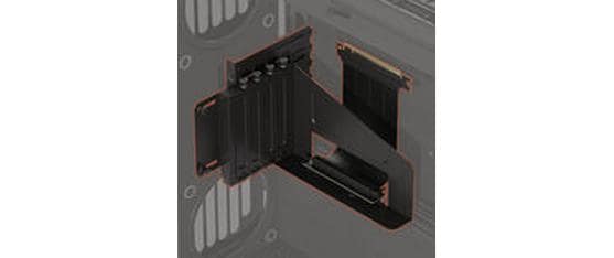 HAVN HS 420 Vertikale GPU-Halterung Schwarz