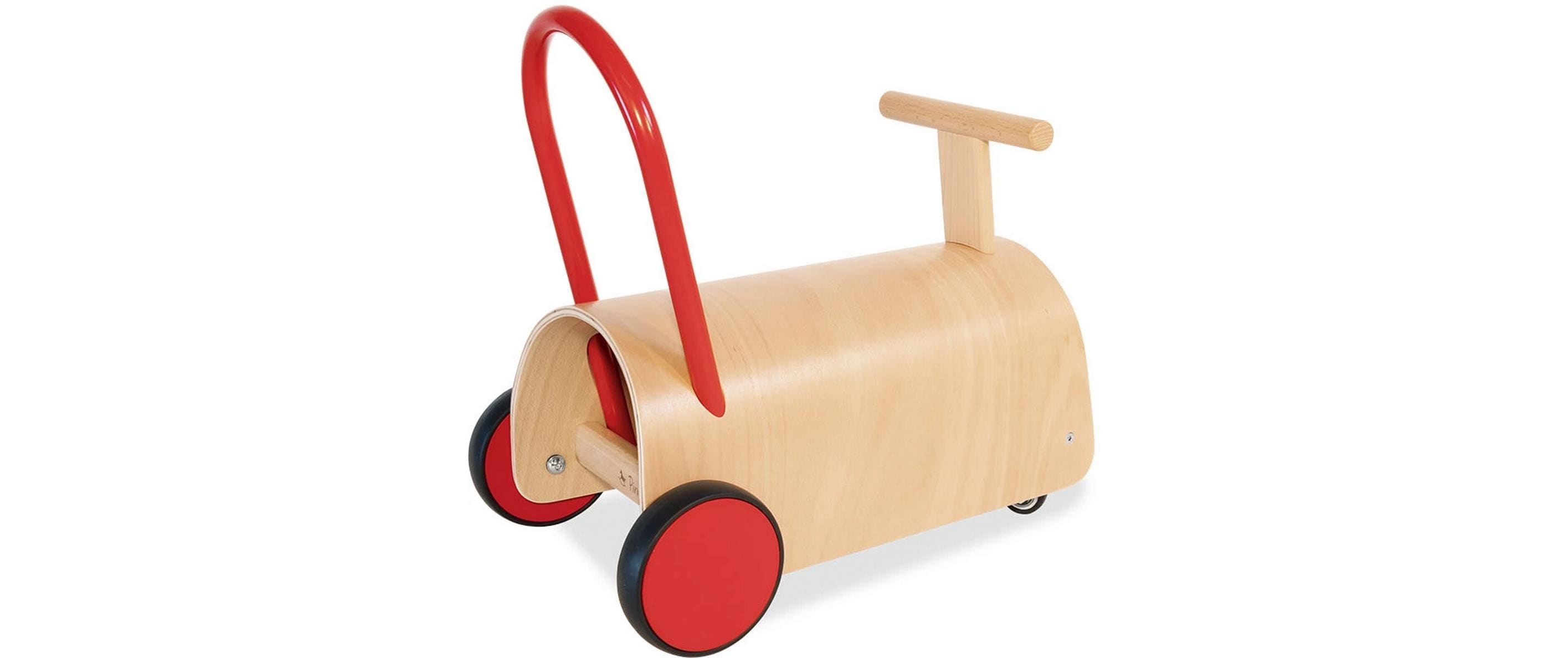 Pinolino Lauflernwagen und Rutscher Enzo, Natur/Rot Pinolino Lauflernwagen und Rutscher Enzo, Natur/Rot