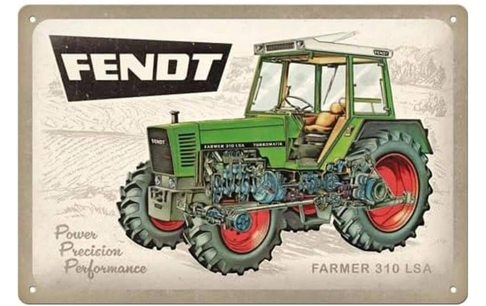 Nostalgic Art Schild Fendt Mehrfarbig