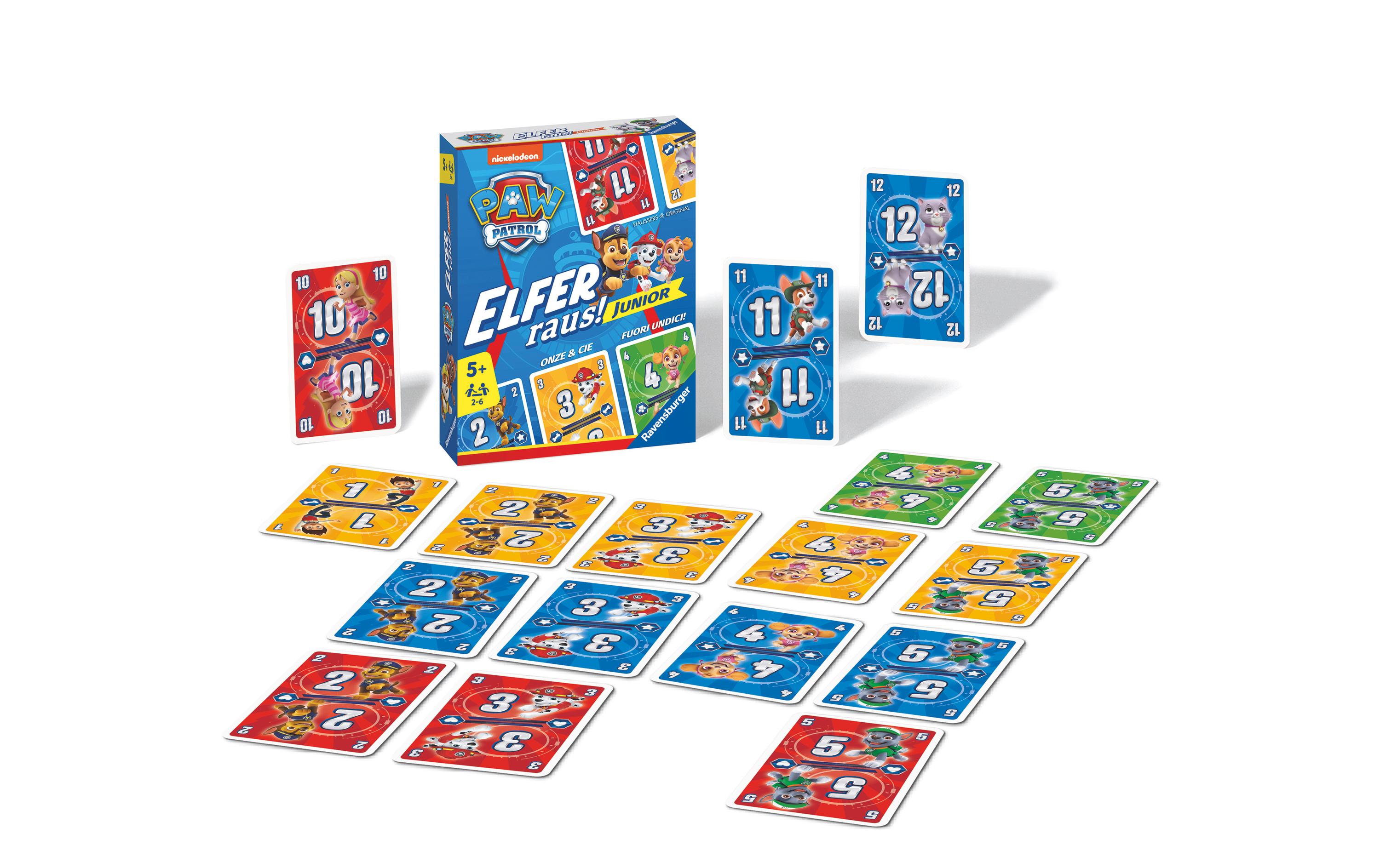 Ravensburger Kartenspiel Paw Patrol Elfer raus! Junior