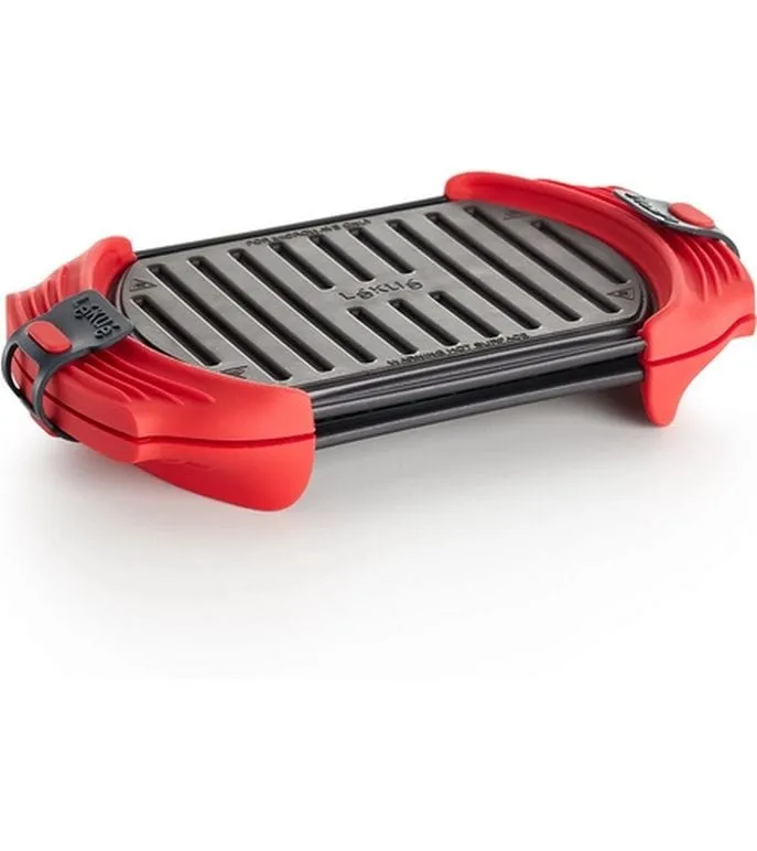 Lékué Mikrowellen-Grill 25.2 cm, Rot/Schwarz