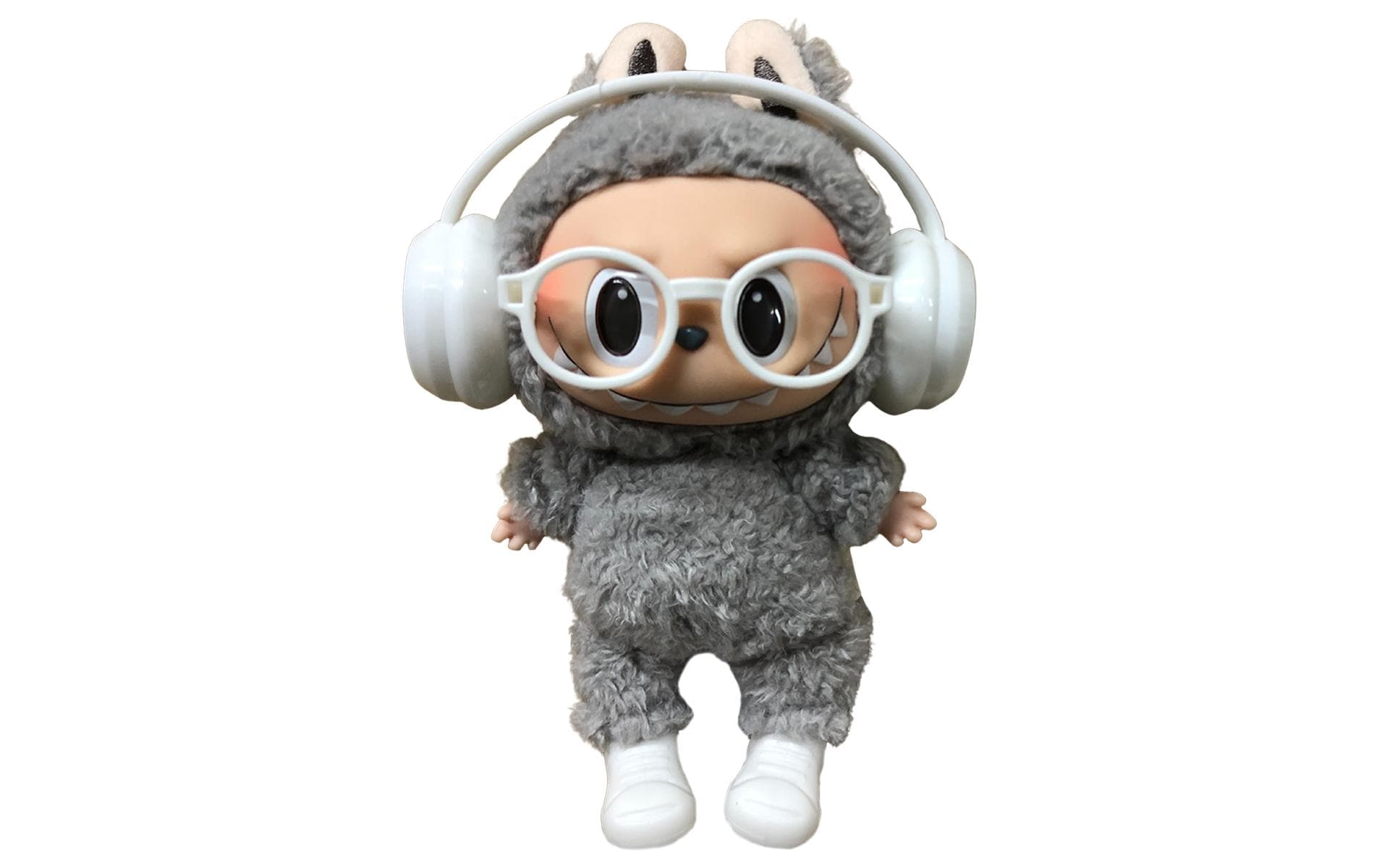 Nize Puppenkleidung Labubu Accessoire-Set Nerdy, Weiss