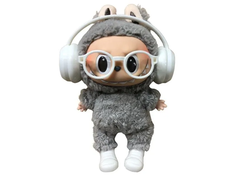 Nize Puppenkleidung Accessoire-Set Nerdy, Weiss