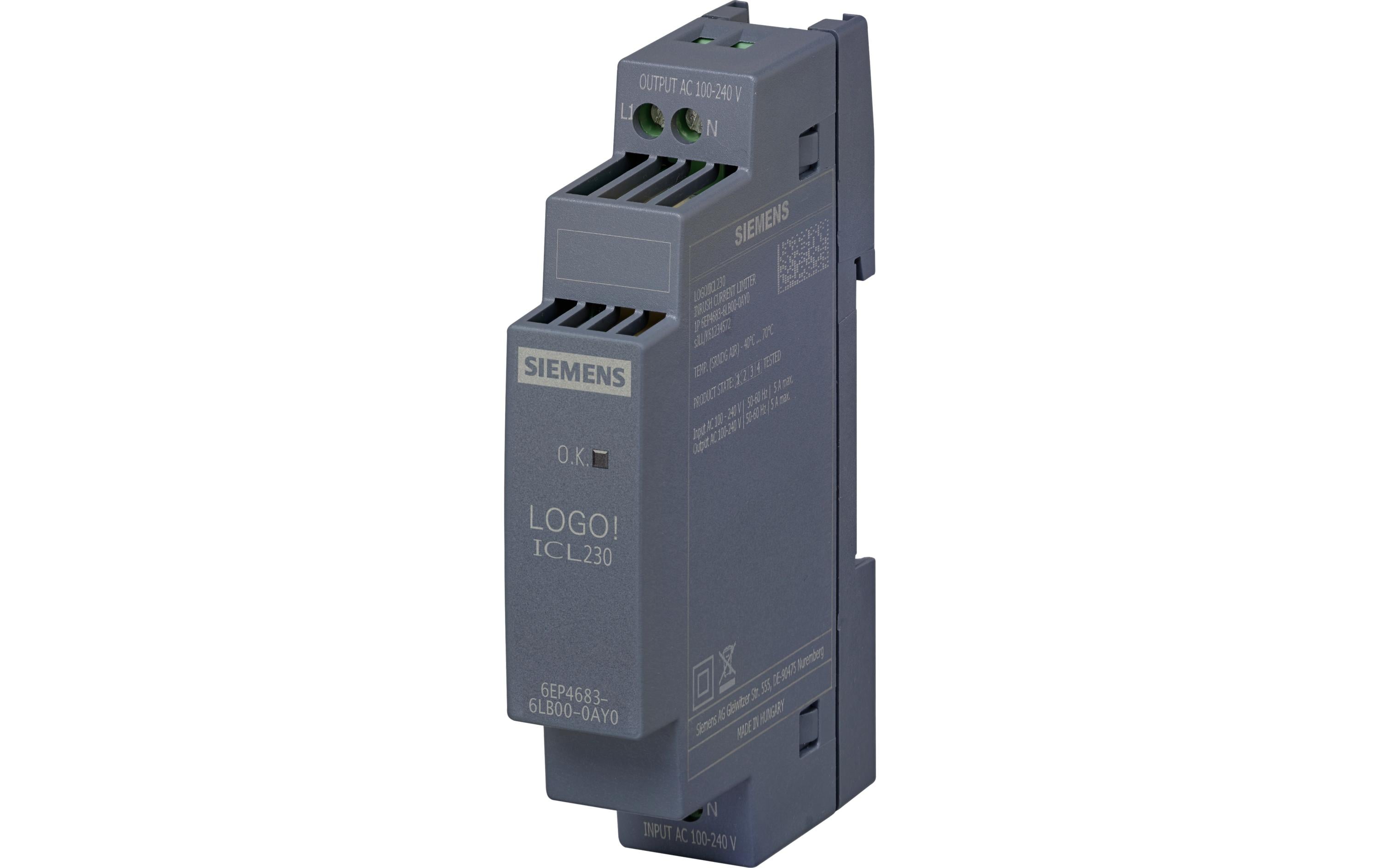 Siemens LOGO! ICL230/1AC100-240 V/5A Erweiterung Siemens LOGO! ICL230/1AC100-240 V/5A Erweiterung