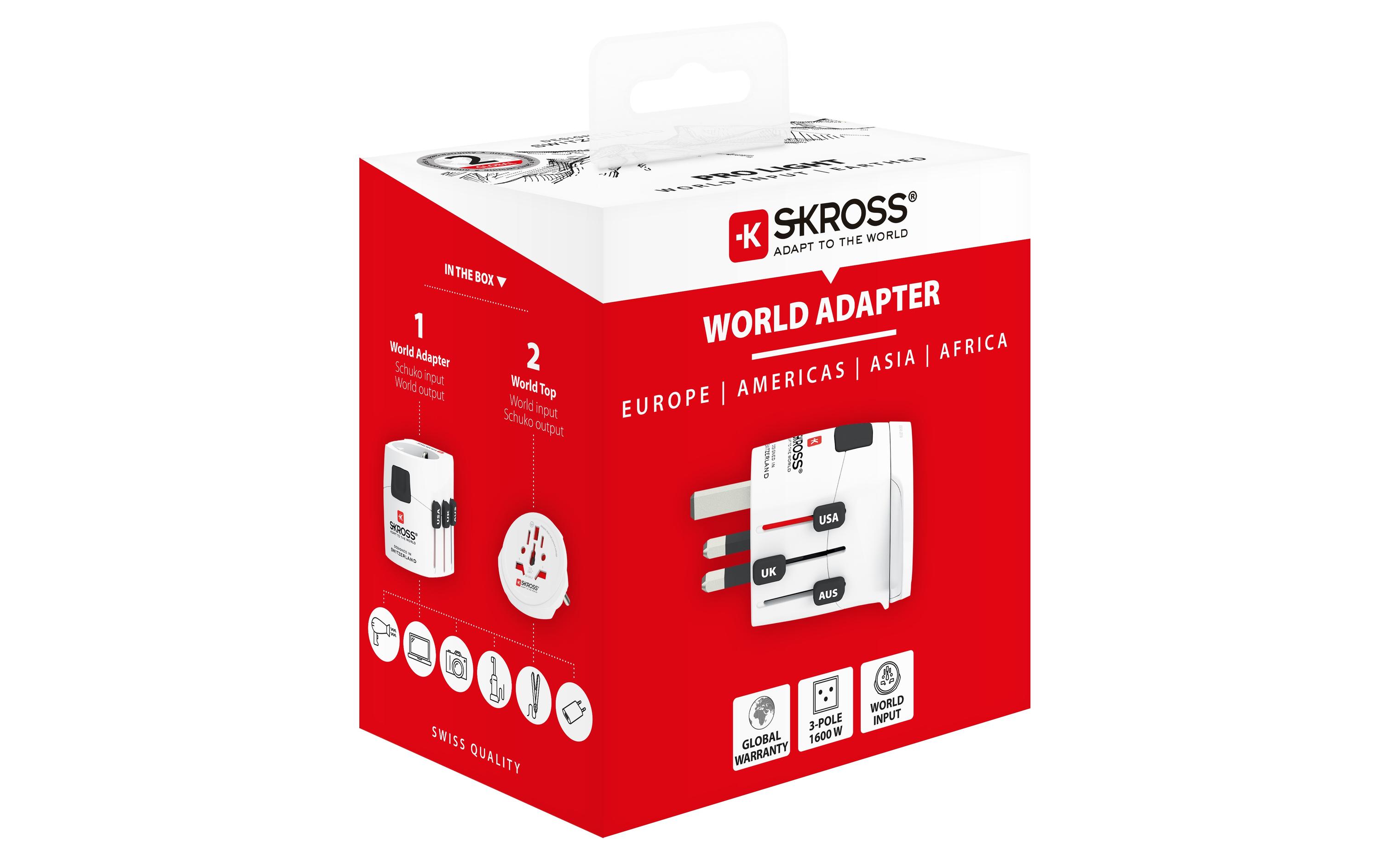 SKROSS Weltreiseadapter PRO Light World