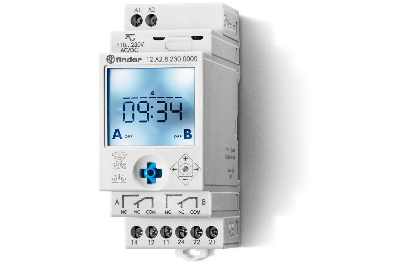 Finder Zeitschaltuhr Serie 12 2x 16A Astro