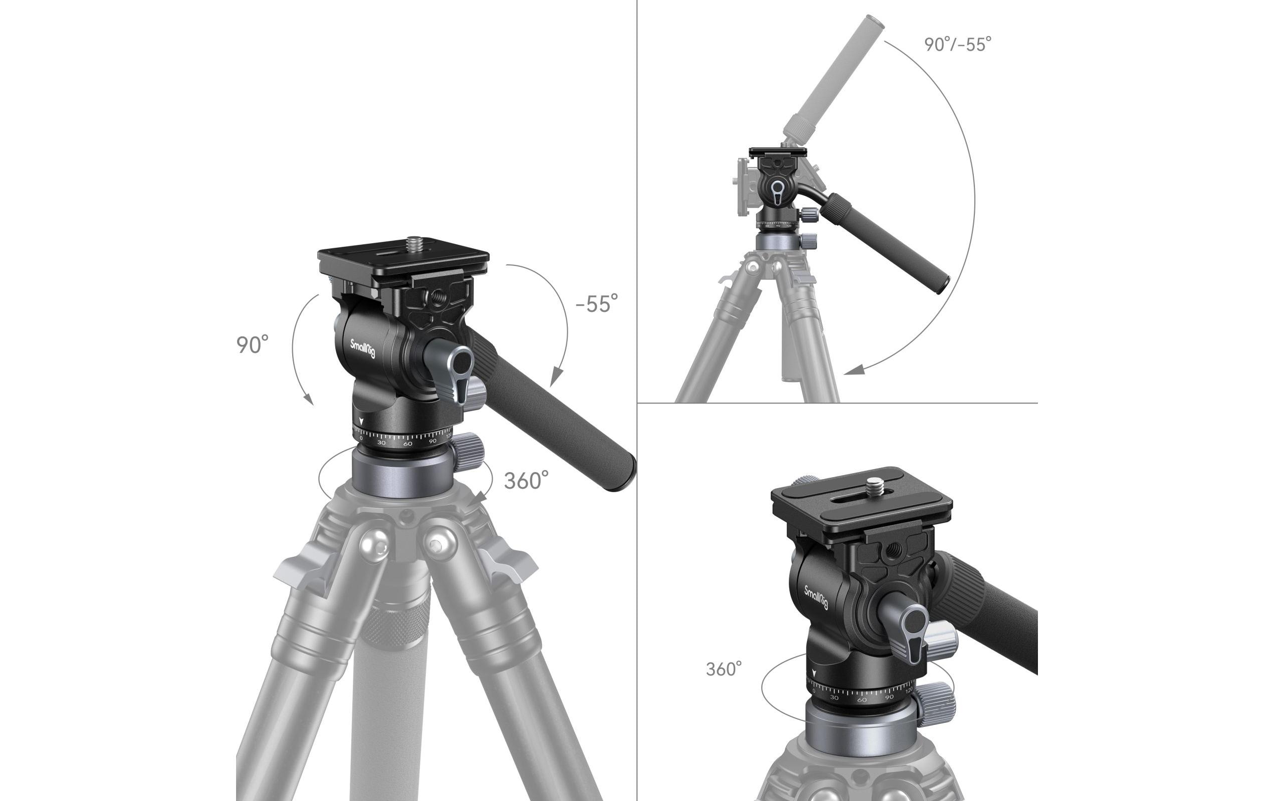 Smallrig Videokopf mit Nivelliersockel CH20