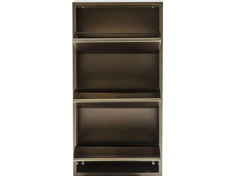 Kare Schuhschrank Caruso 100 x 50 cm, Bronze