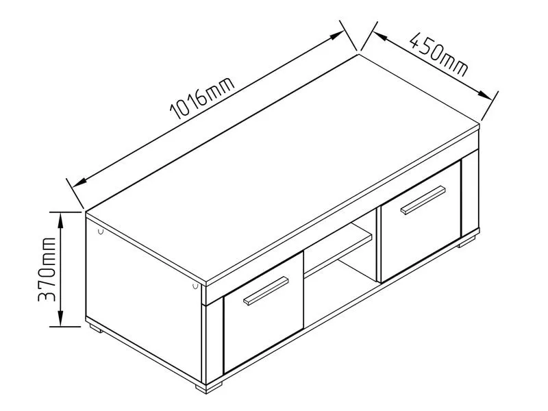 VCM TV-Möbel Usilo L 102 x 45 cm, Weiss/Braun VCM TV-Möbel Usilo L 102 x 45 cm, Weiss/Braun