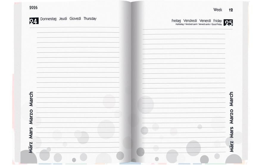 Biella Schüleragenda Mydiary Summer 25/26 FSC, 1T/1S, 12 x 16.5 cm