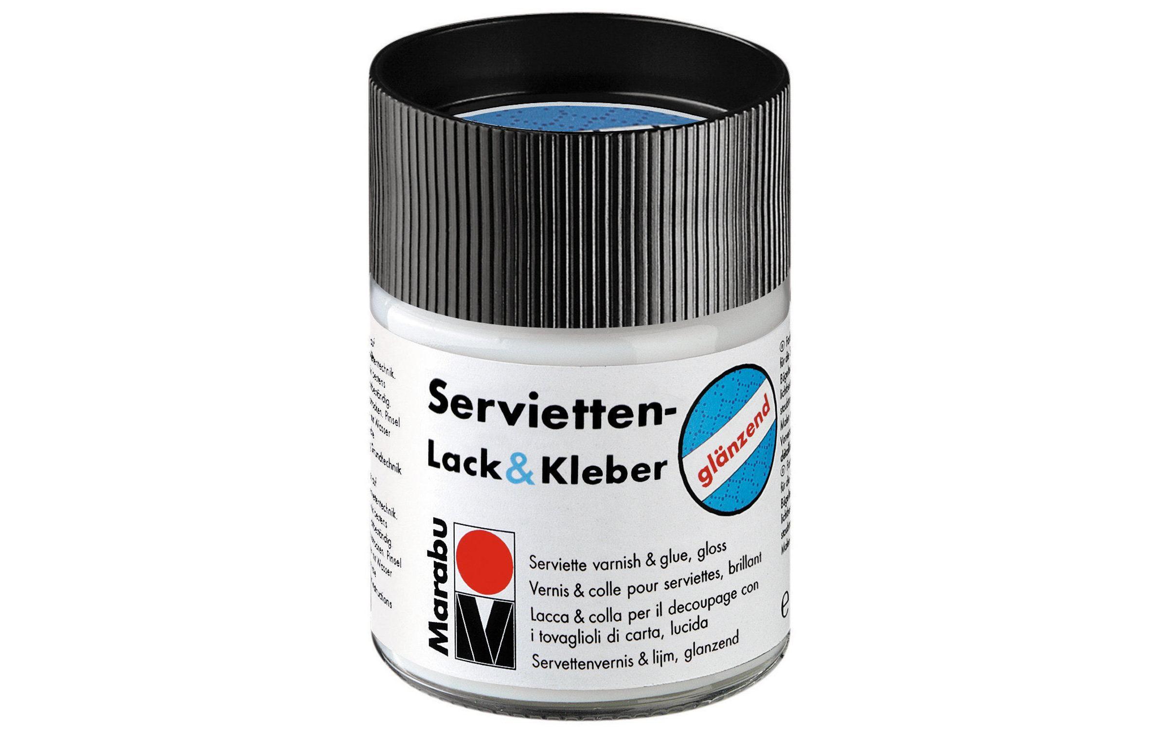 Marabu Servietten-Lack & Kleber glänzend 50 ml Marabu Servietten-Lack & Kleber glänzend 50 ml