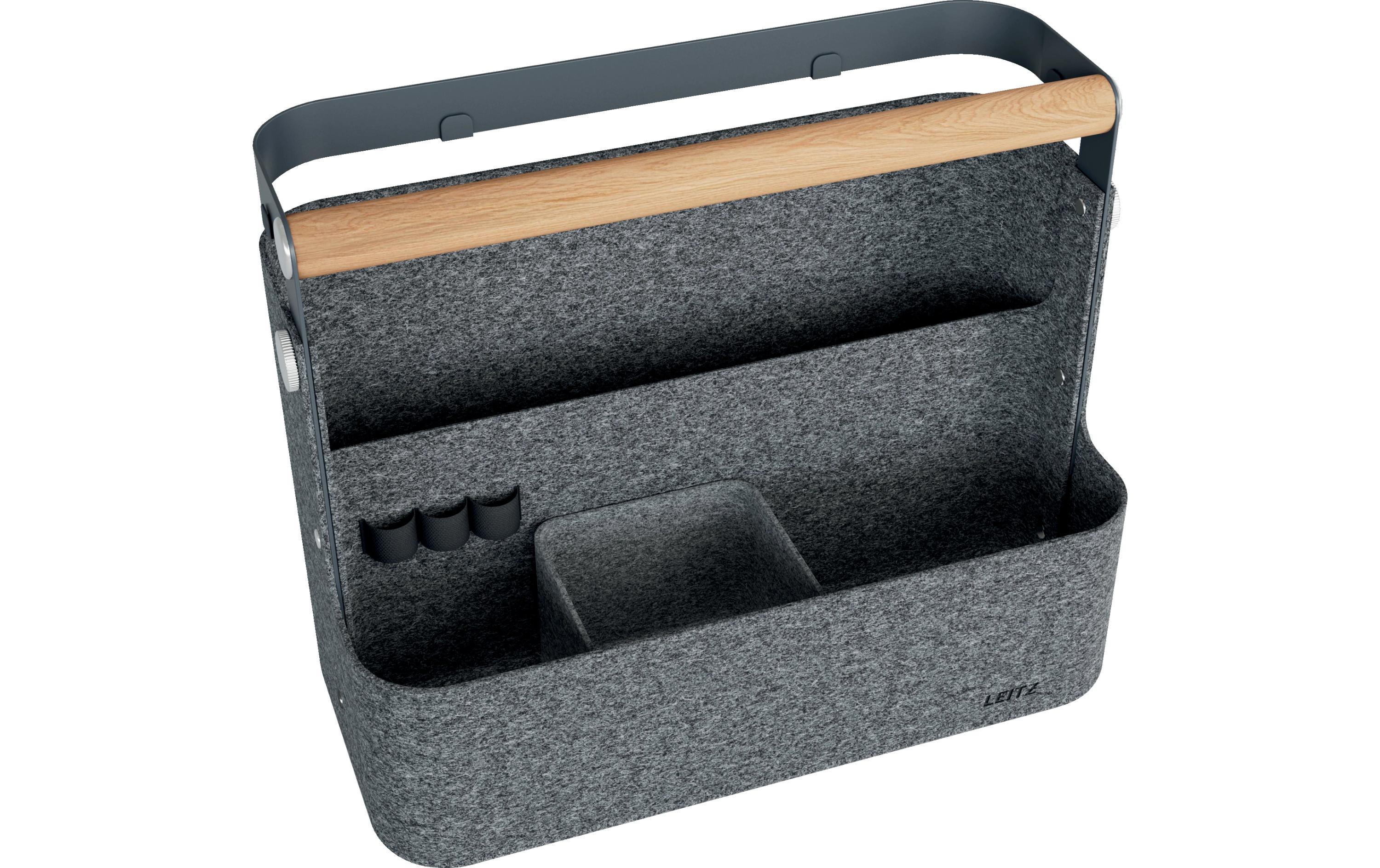 Leitz Ergo Schreibtisch-Organizer aus Filz, hängend, Dunkelgrau
