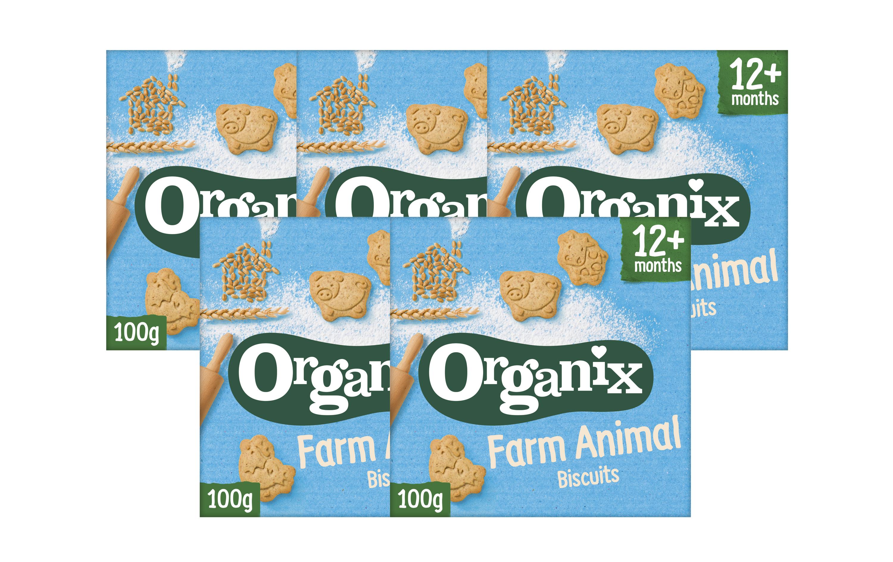 Organix Kekse Farm Animals Biscuits Bio 5x 100 g
