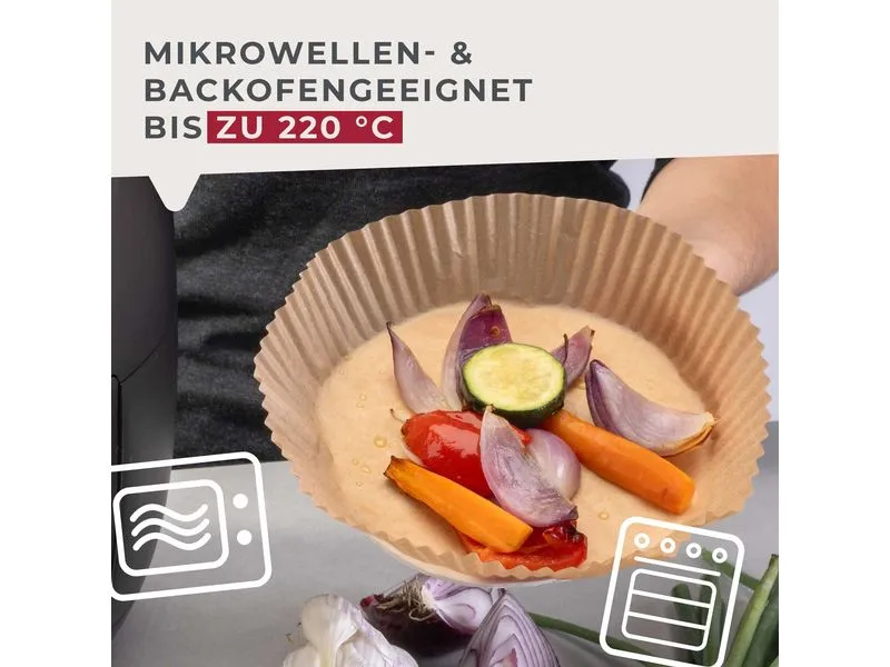 Fackelmann Backpapier Airfryer, Ø 20 cm, 40 Stück Fackelmann Backpapier Airfryer, Ø 20 cm, 40 Stück
