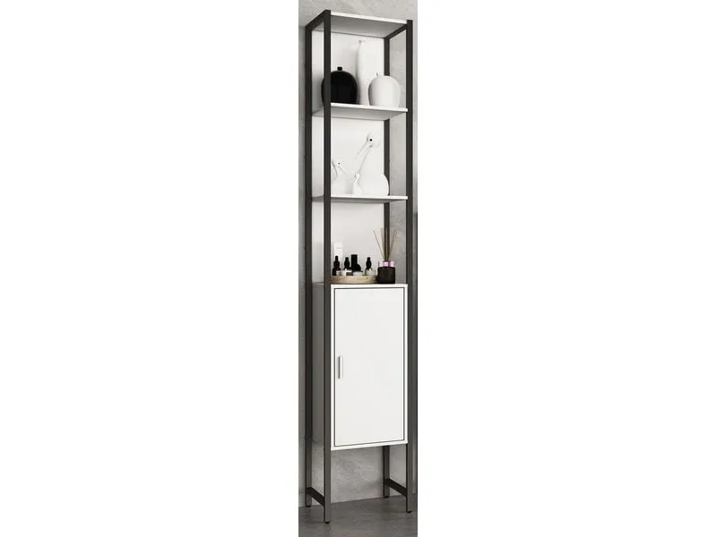 VCM Badezimmerregal Edino 33 x 185 cm, Weiss VCM Badezimmerregal Edino 33 x 185 cm, Weiss