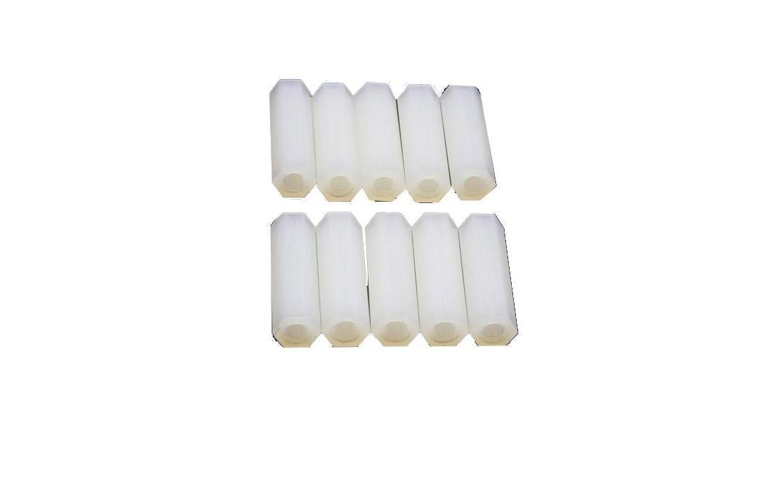 EP Distanzhalter M3 6 mm Nylon, 10 Stk. EP Distanzhalter M3 6 mm Nylon, 10 Stk.
