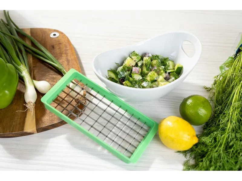 Genius Gemüseschneider Genius Nicer Dicer Exklusive 15-teilig, Grün Genius Gemüseschneider Genius Nicer Dicer Exklusive 15-teilig, Grün
