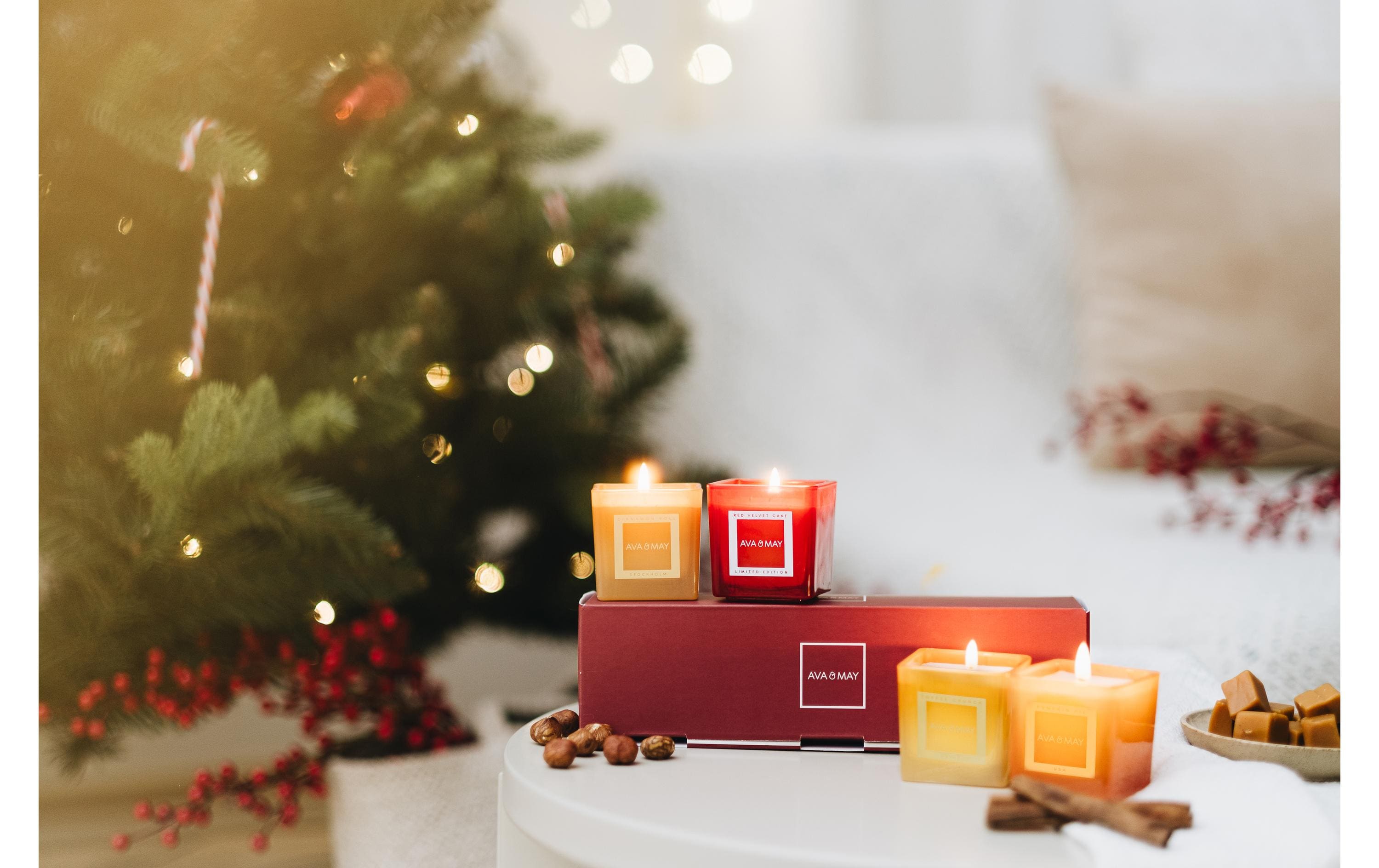 AVA & MAY Duftkerze Sweet Celebration 4 x 55 g