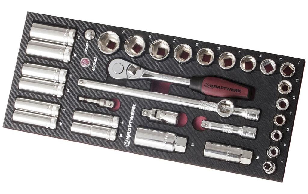 Kraftwerk Steckschlüssel-Set EVA3 32-teilig Kraftwerk Steckschlüssel-Set EVA3 32-teilig