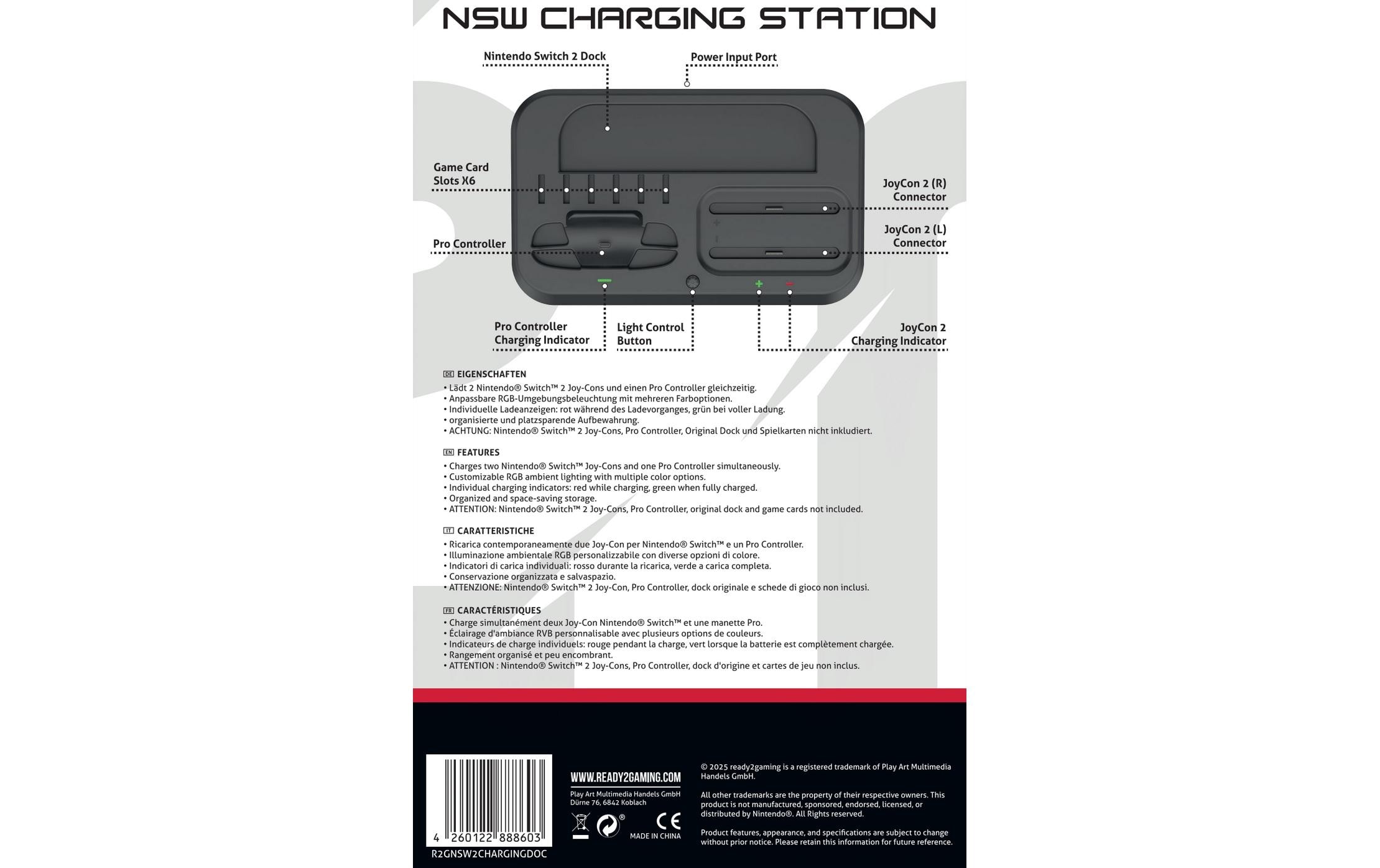 GAME Ladestation NSW 2 Charging Dock