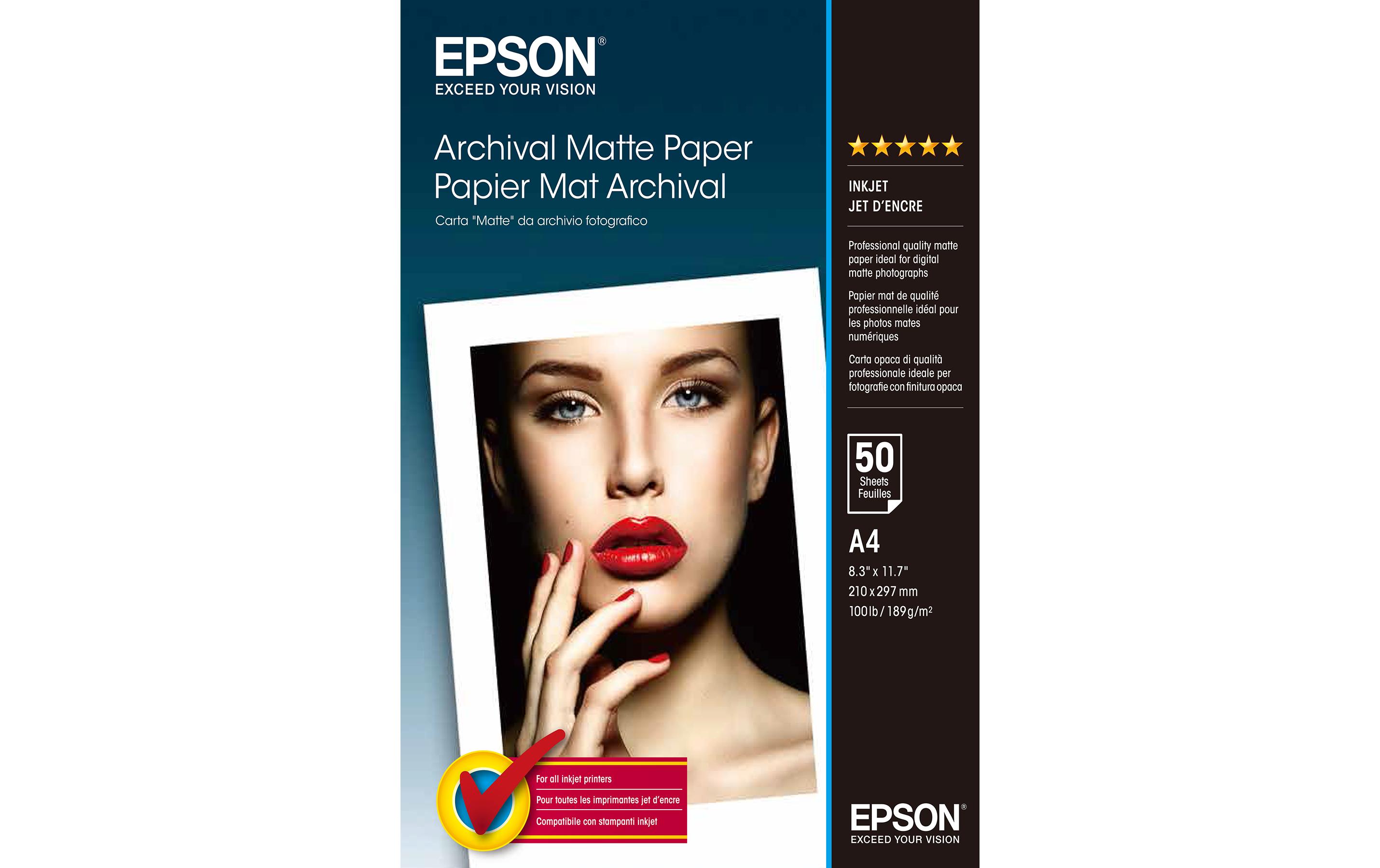 Epson Fotopapier A4 192 g/m² 50 Stück Epson Fotopapier A4 192 g/m² 50 Stück