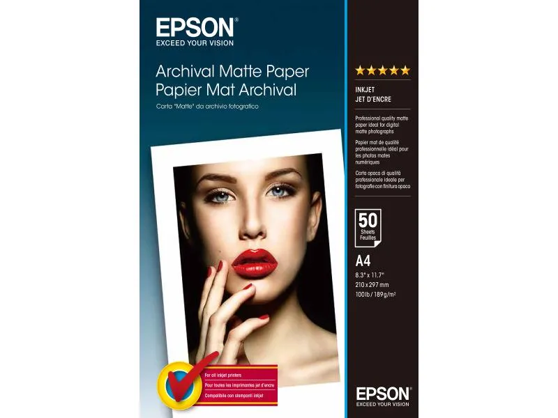 Epson Fotopapier A4 192 g/m² 50 Stück Epson Fotopapier A4 192 g/m² 50 Stück
