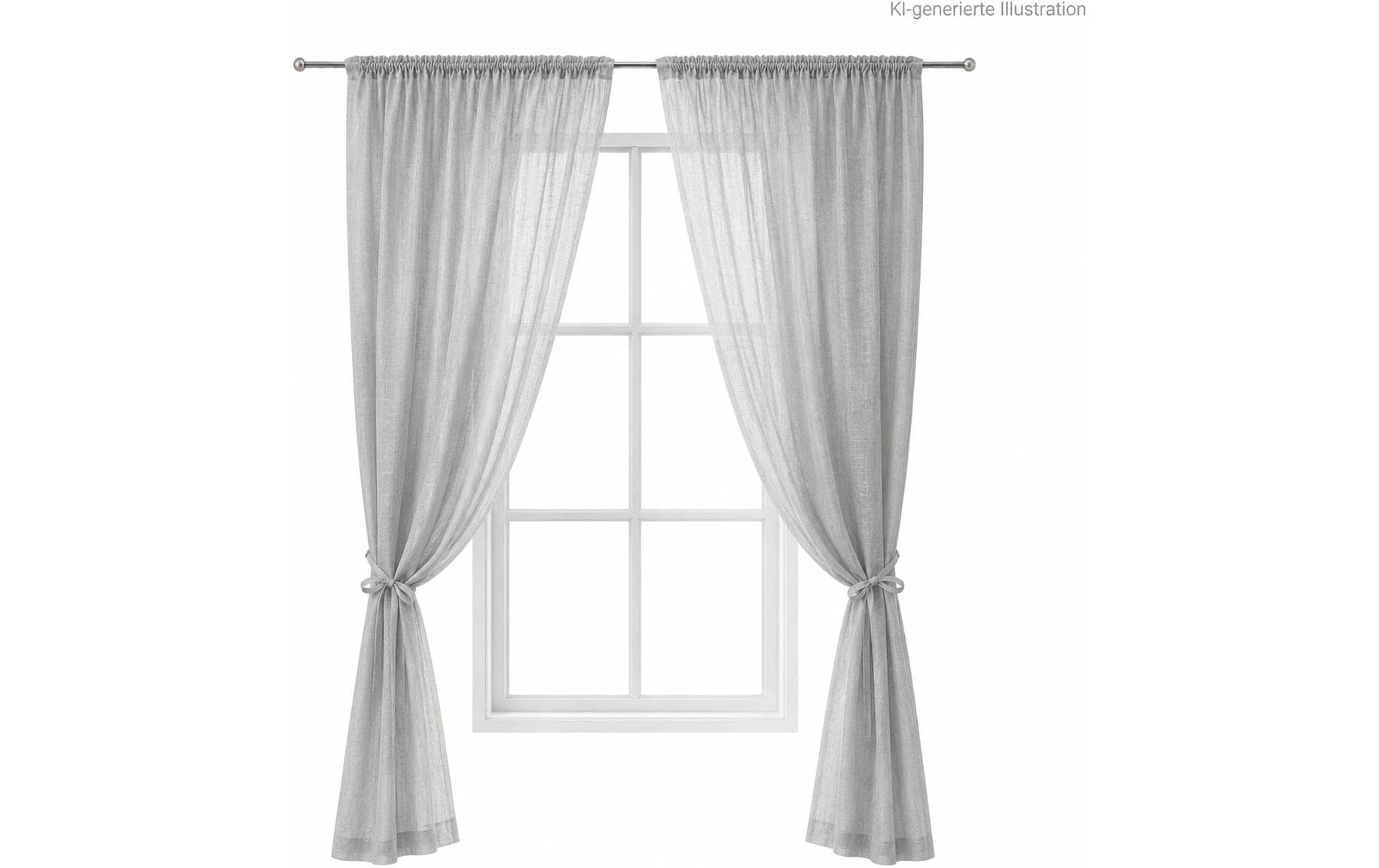 Urbanara URBANARA Vorhang 2er-Set Musselin Trofa 135 cm x 320 cm