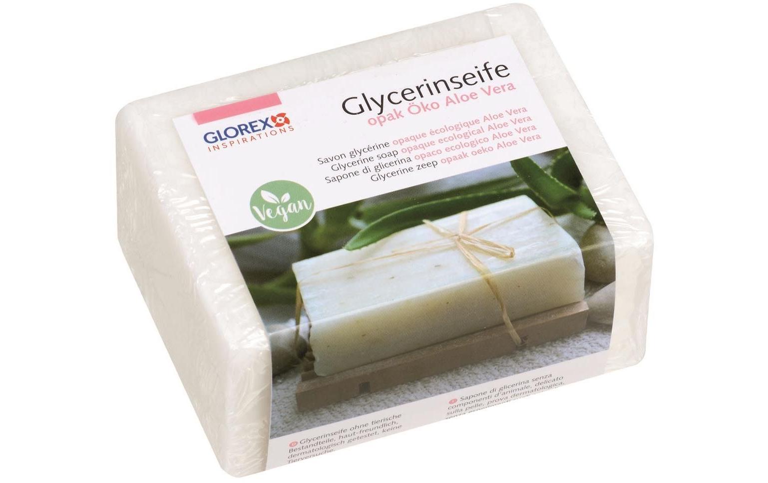 Glorex Glycerinseife Öko mit Aloe Vera 500 g, Opak