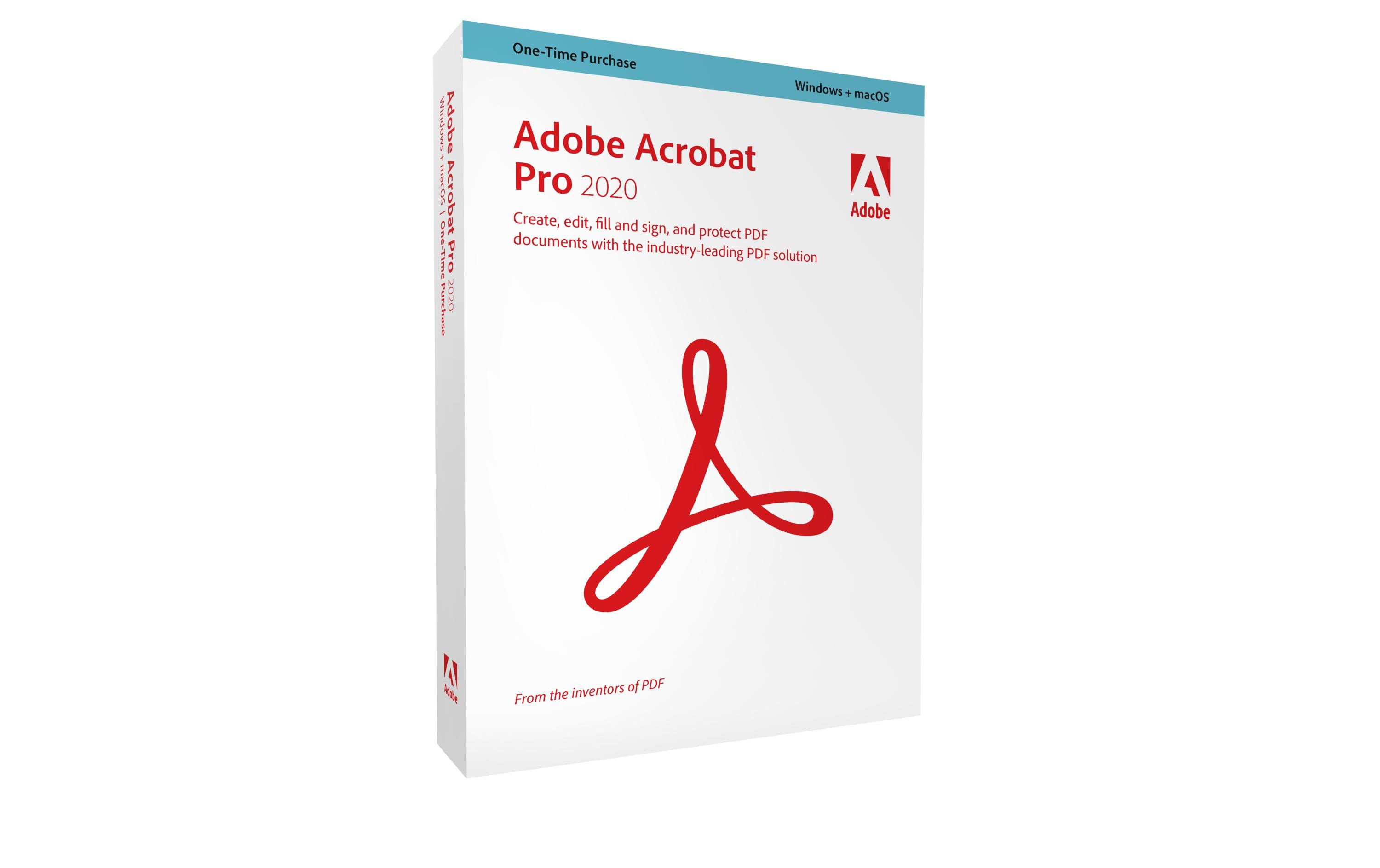 Adobe Acrobat Pro 2020 Box, WIN/MAC, Englisch