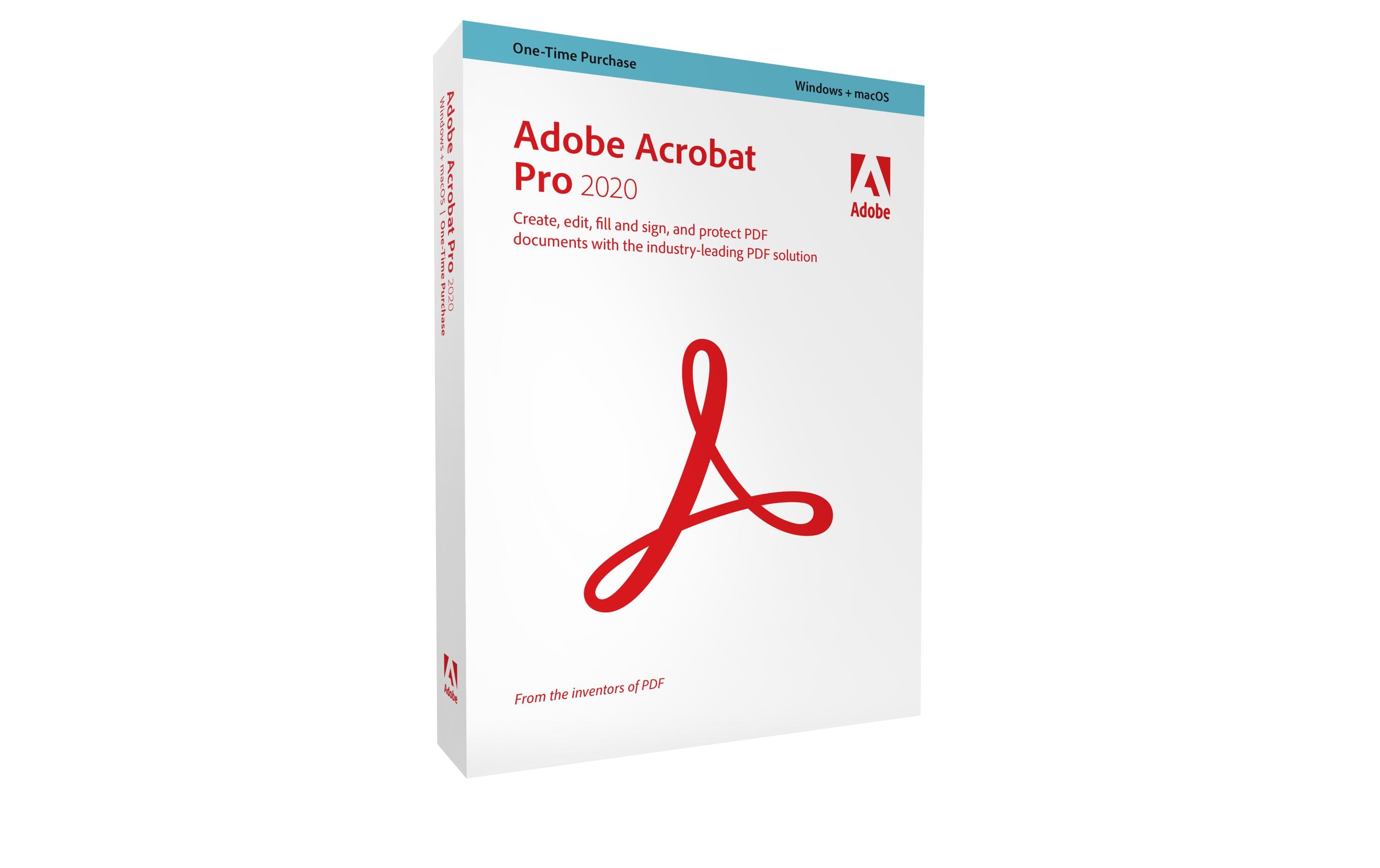 Adobe Acrobat Pro 2020 Box, WIN/MAC, Deutsch Adobe Acrobat Pro 2020 Box, WIN/MAC, Deutsch