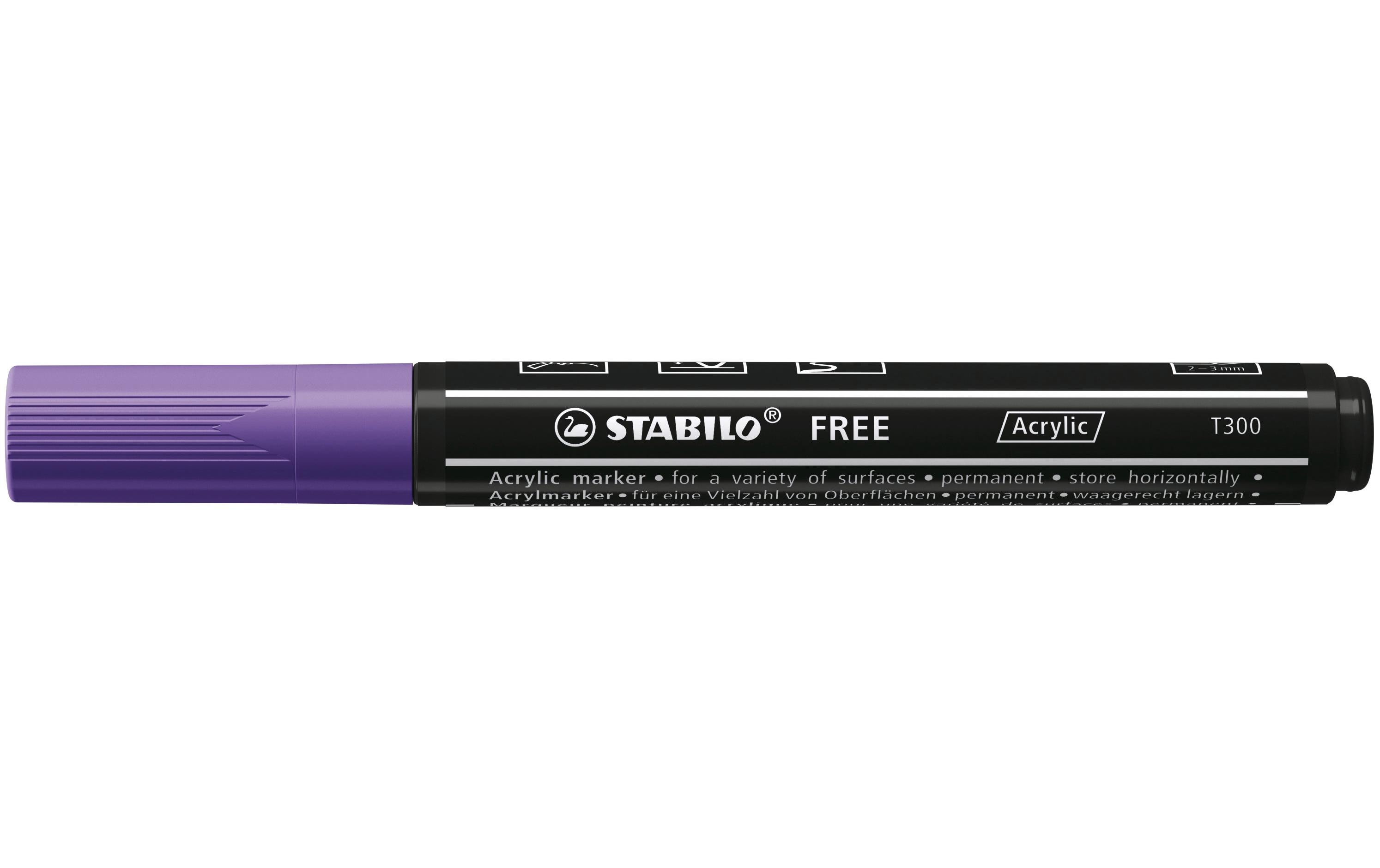 STABILO Acrylmarker Free Acrylic T300 Violett