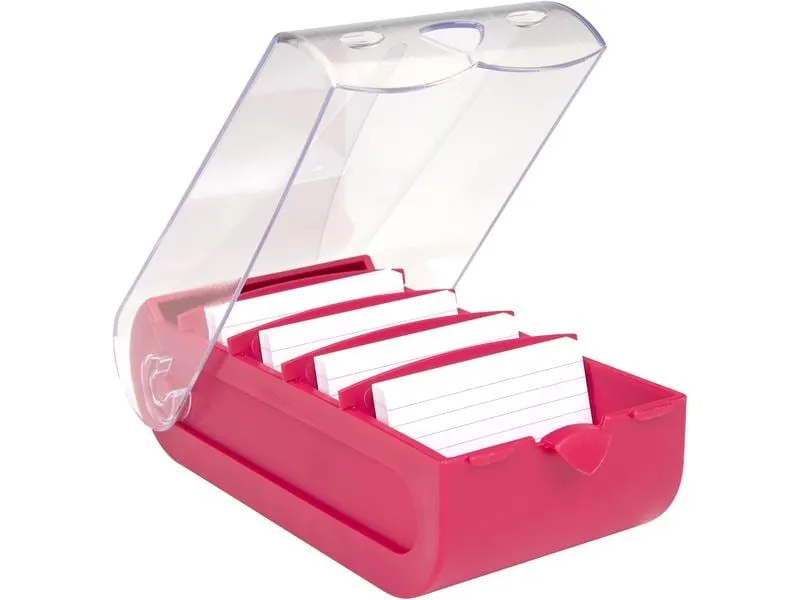 Biella Karteibox Bunny A8 100 Karten, Pink