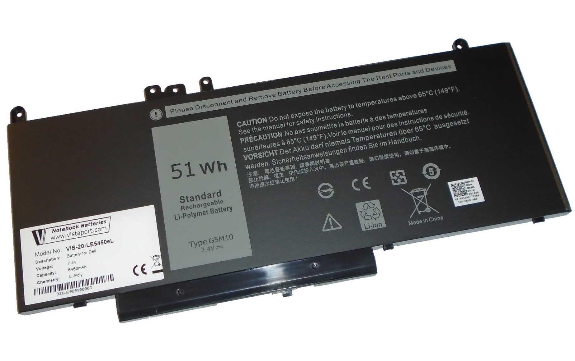 Vistaport Akku für DELL Latitude E5450/E5550 Vistaport Akku für DELL Latitude E5450/E5550