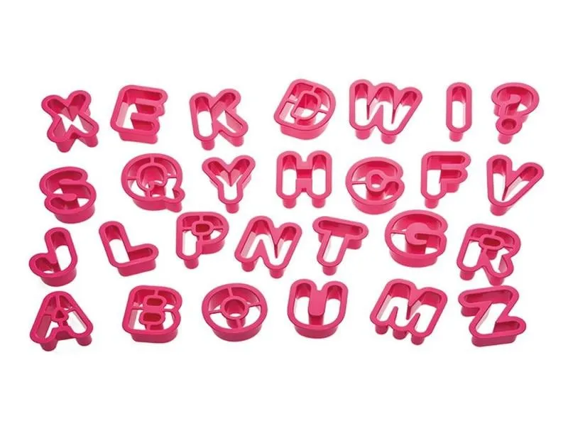 Decora Guetzli-Ausstecher-Set 27 Stück, Alphabet Decora Guetzli-Ausstecher-Set 27 Stück, Alphabet