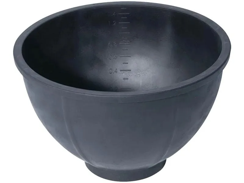 Toolland Gipsbecher Kautschuk rund schwarz 1.5 l Toolland Gipsbecher Kautschuk rund schwarz 1.5 l