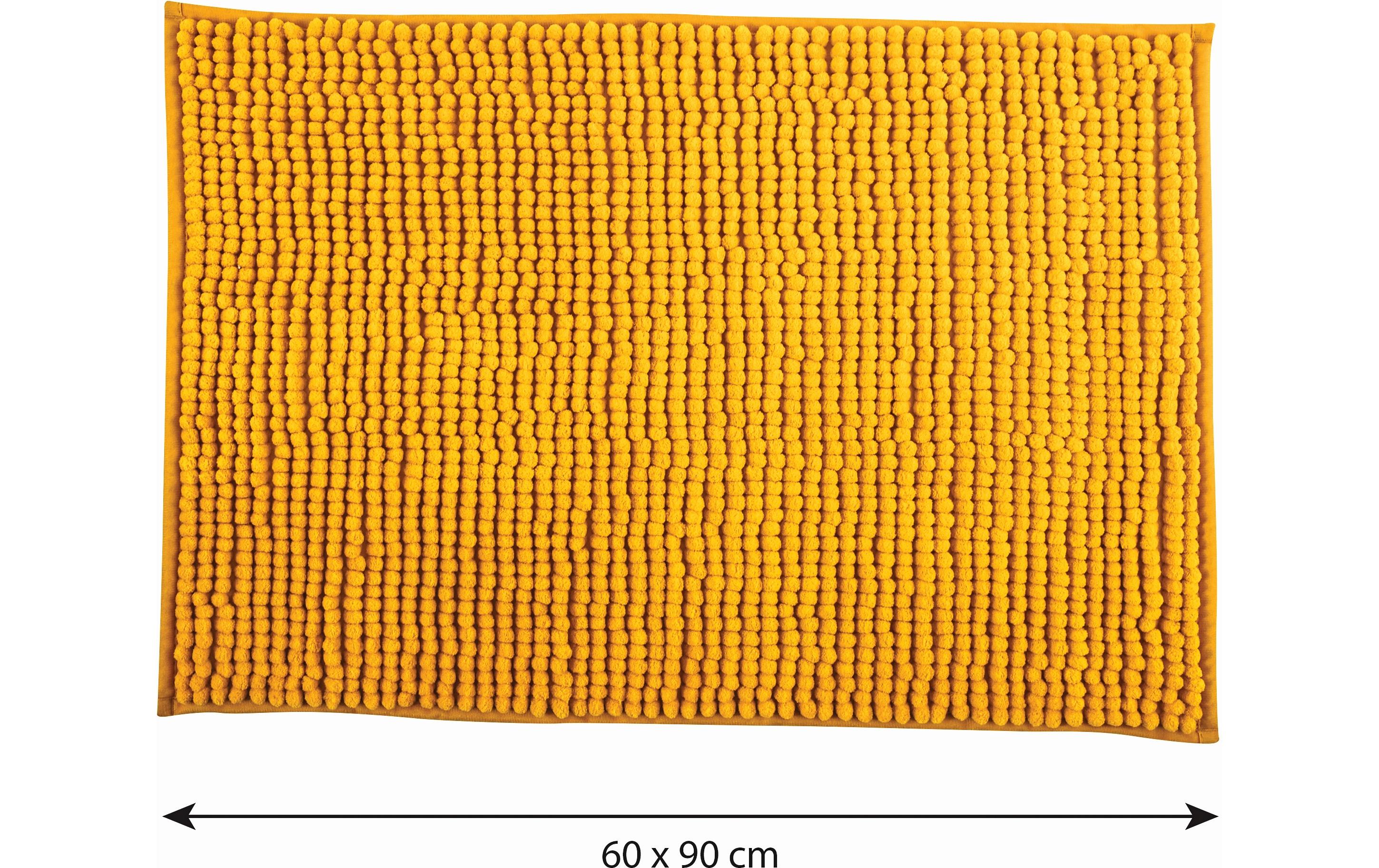 MSV Badteppich Chenille 40 x 60 cm, Safran
