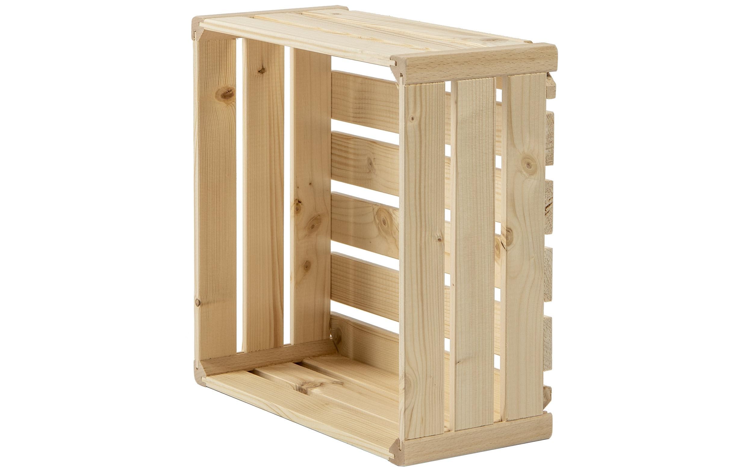 Holz Zollhaus Holzharasse B 35 x 35 cm schweizer Holz