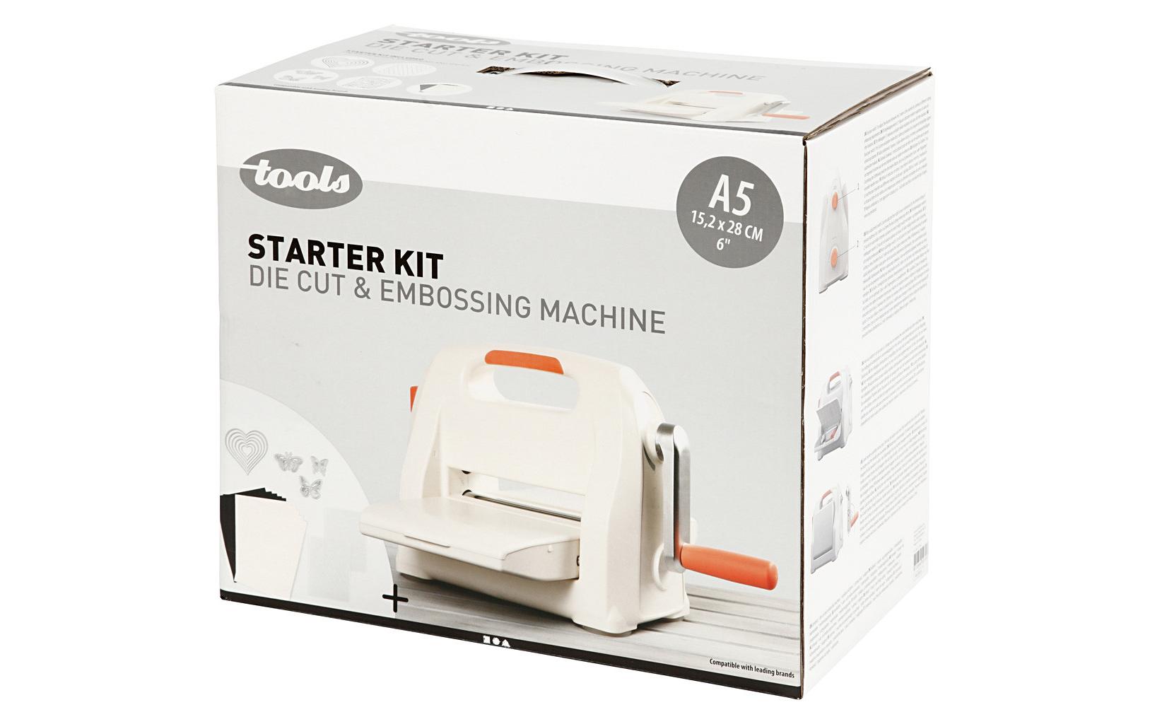 Creativ Company Stanz- und Prägemaschine A5 Starterkit , Blatt