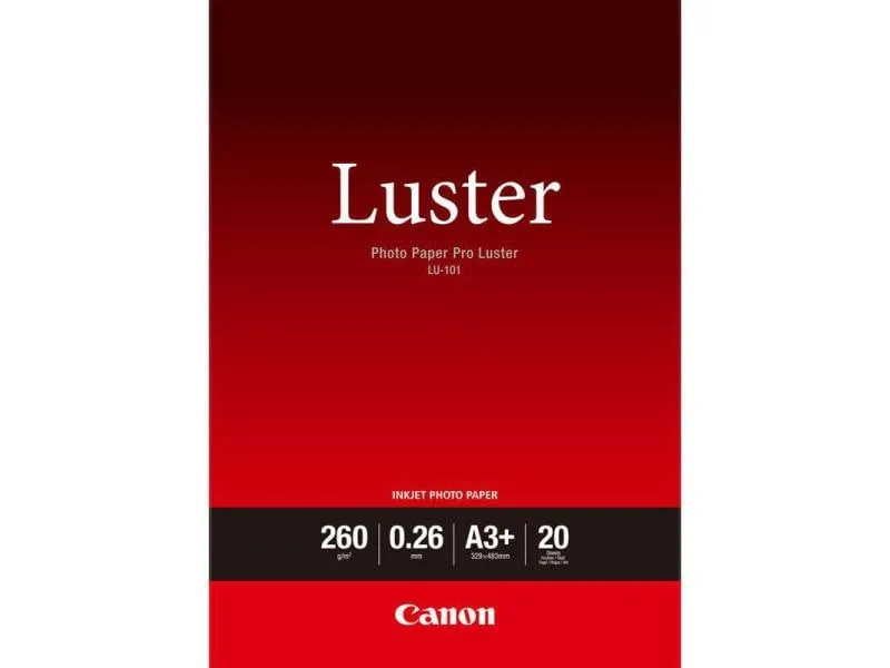 Canon Fotopapier LU-101 A3+ 260 g/m² 20 Stück Canon Fotopapier LU-101 A3+ 260 g/m² 20 Stück