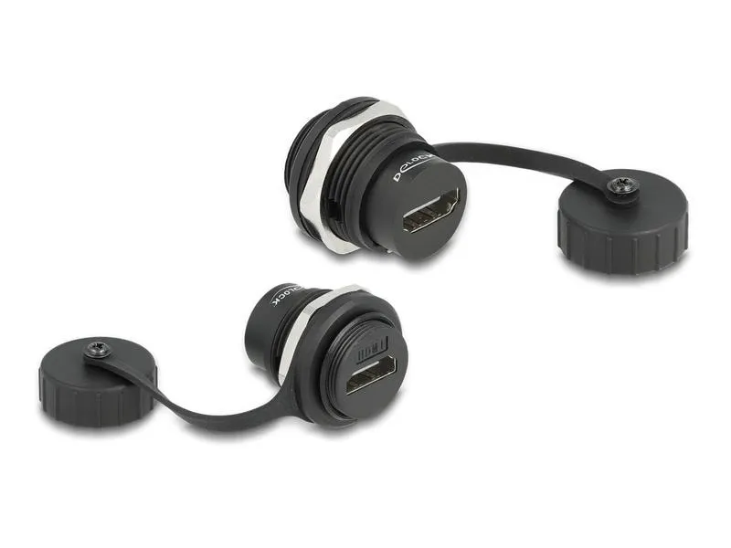 Delock HDMI-A Einbaubuchse IP67 staub- & wassserdicht
