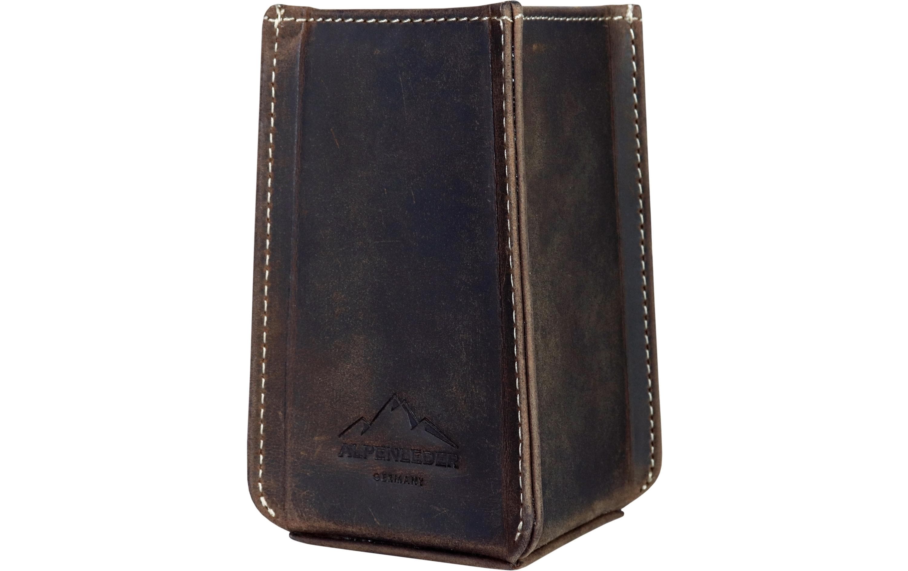 Alpenleder Stiftehalter Haferl Dunkelbraun Alpenleder Stiftehalter Haferl Dunkelbraun