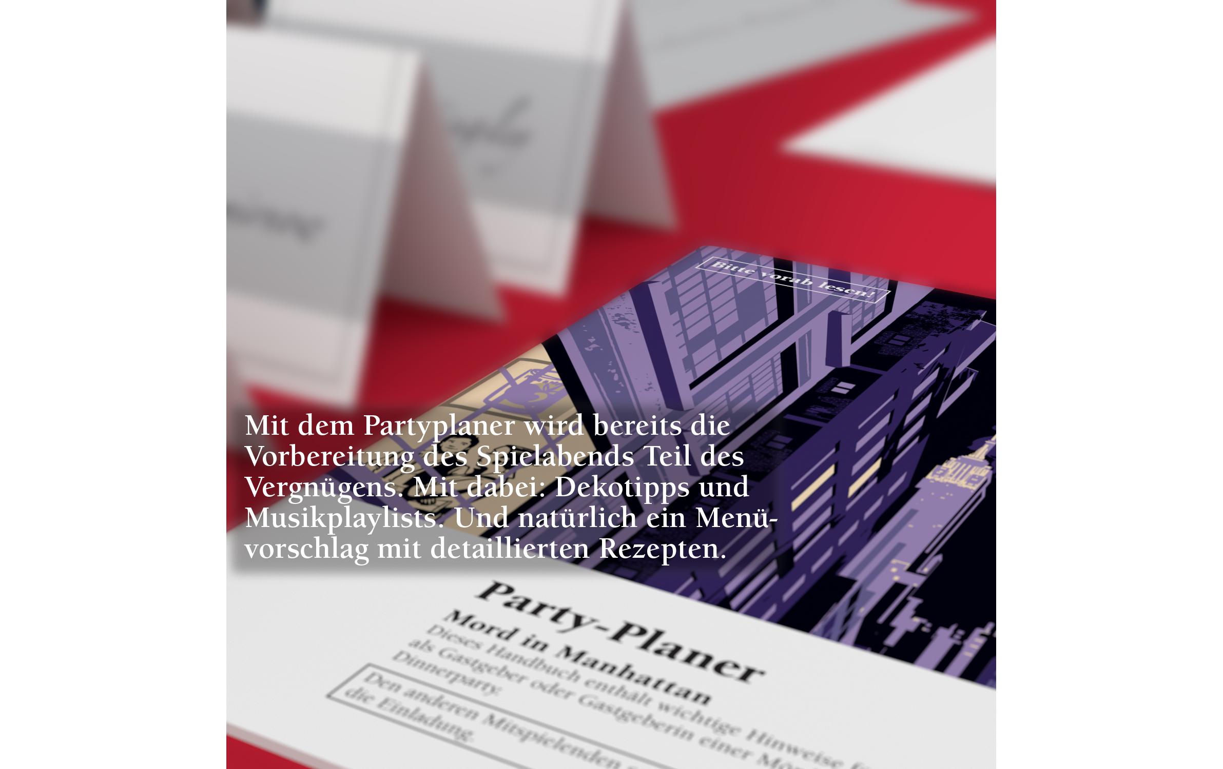 Blaubart Verlag Partyspiel Mörderische Dinnerparty – Mord in Manhattan