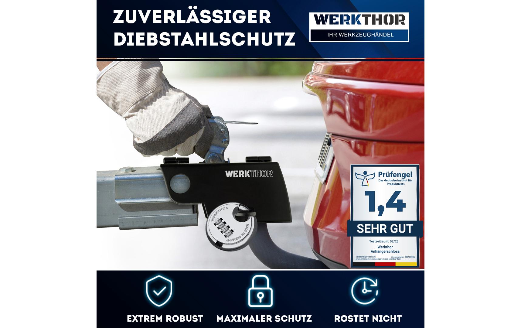 Werkthor Edelstahl Anhängerschloss