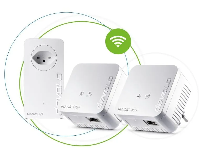 devolo Powerline Magic 1 WiFi mini Multiroom Kit devolo Powerline Magic 1 WiFi mini Multiroom Kit
