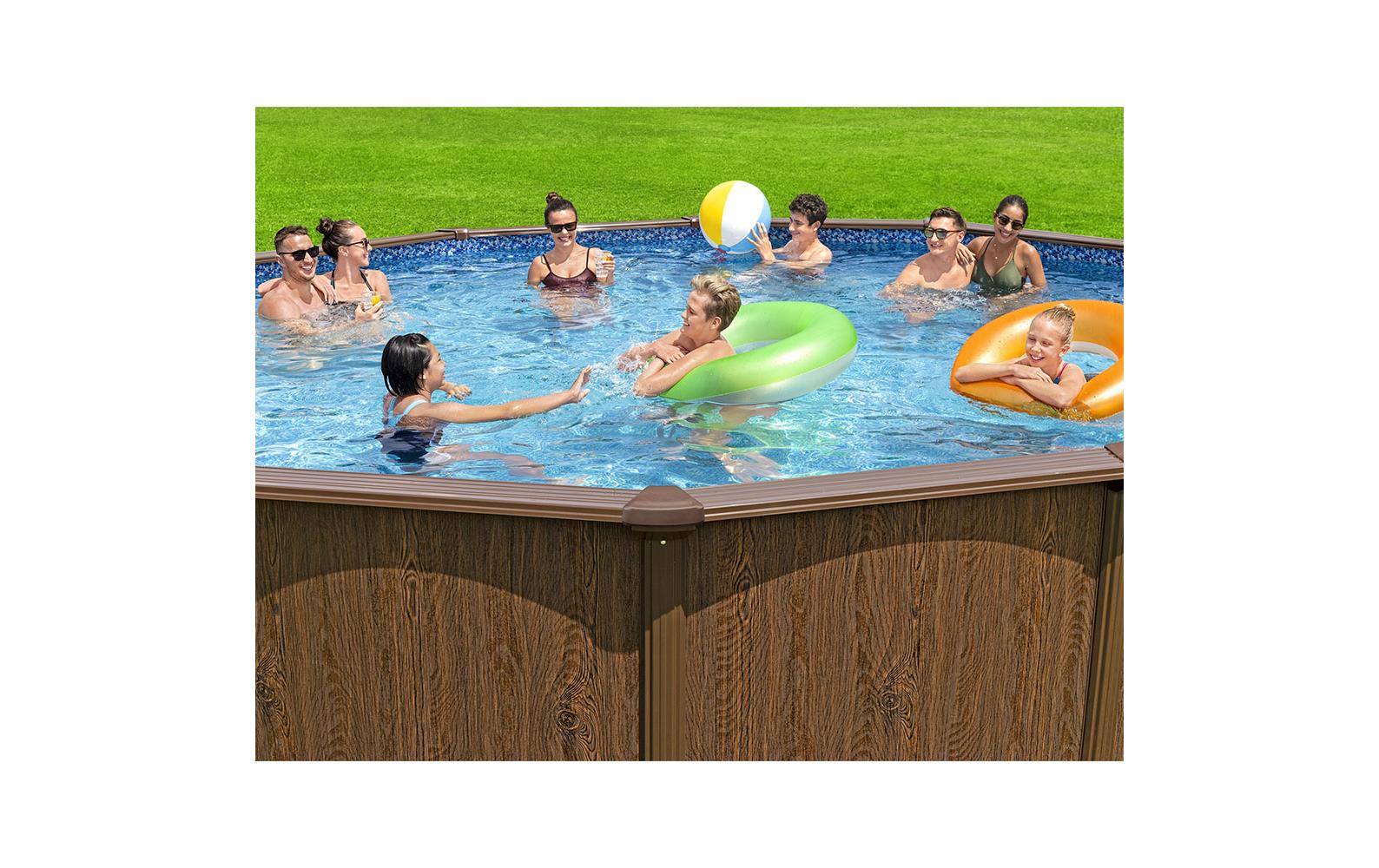 Bestway Pool Hydrium Komplett-Set Ø 549 x 132 cm